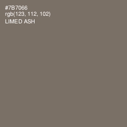 #7B7066 - Limed Ash Color Image